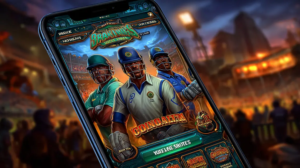 The Ultimate App for Cricket Fans | JL18. A phone screen shows professional cricket players in action, inviting you to download the JL18 app and bet on all your favorite cricket leagues and matches.