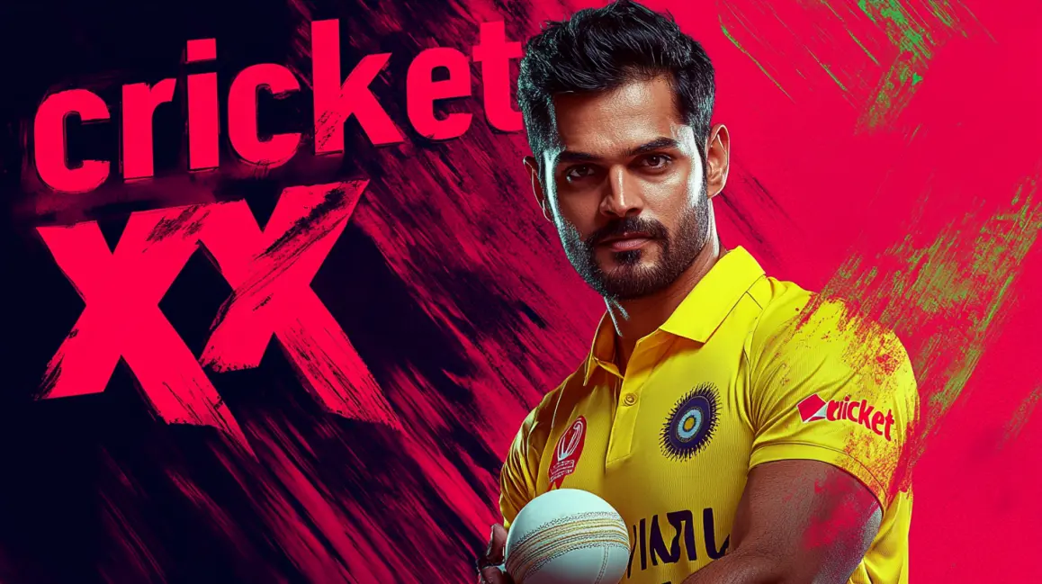 Experience the Future of Cricket Betting with cricketXX | JL18. A cricket player in a yellow jersey is featured next to the 'cricketXX' logo, highlighting the modern, fast, and exciting way to bet on cricket with the JL18 app.