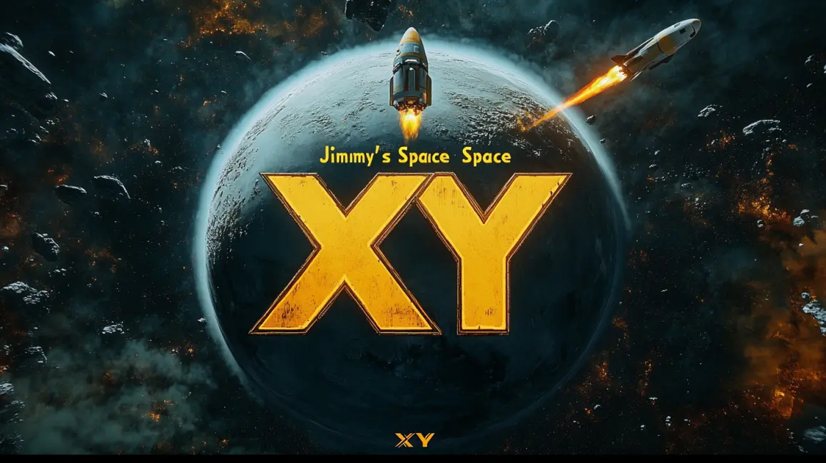 Explore Jimmy's Space for Cosmic Wins at JL18. The 'XY Jimmy's Space Space' logo is shown against a backdrop of a planet, with rockets flying by, representing the cosmic adventures and out-of-this-world games at JL18.